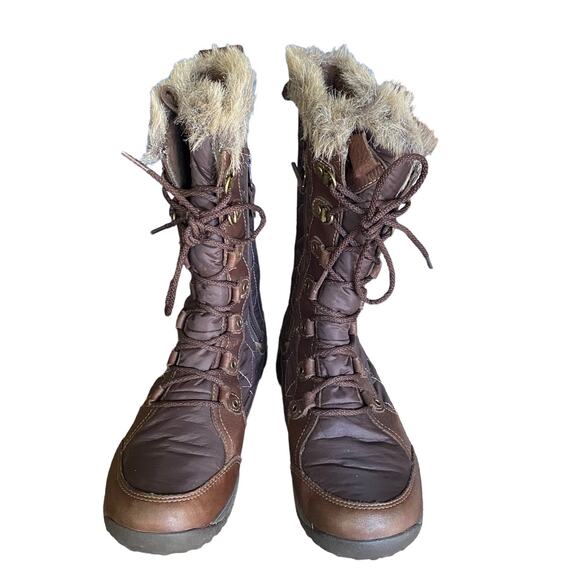 Teva Lenawee Waterproof Thinsulate Faux Fur Winter Snow Boots  Womens 5.5 Brown - Picture 9 of 12